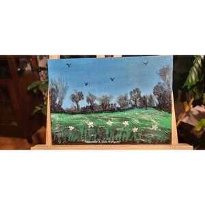 NATUR-5 Custom Nature Painting On Canvas & Signed By "CANNOOVA"